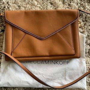 Rebecca Minkoff Tan Leather Envelope Purse
